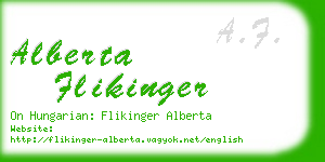 alberta flikinger business card